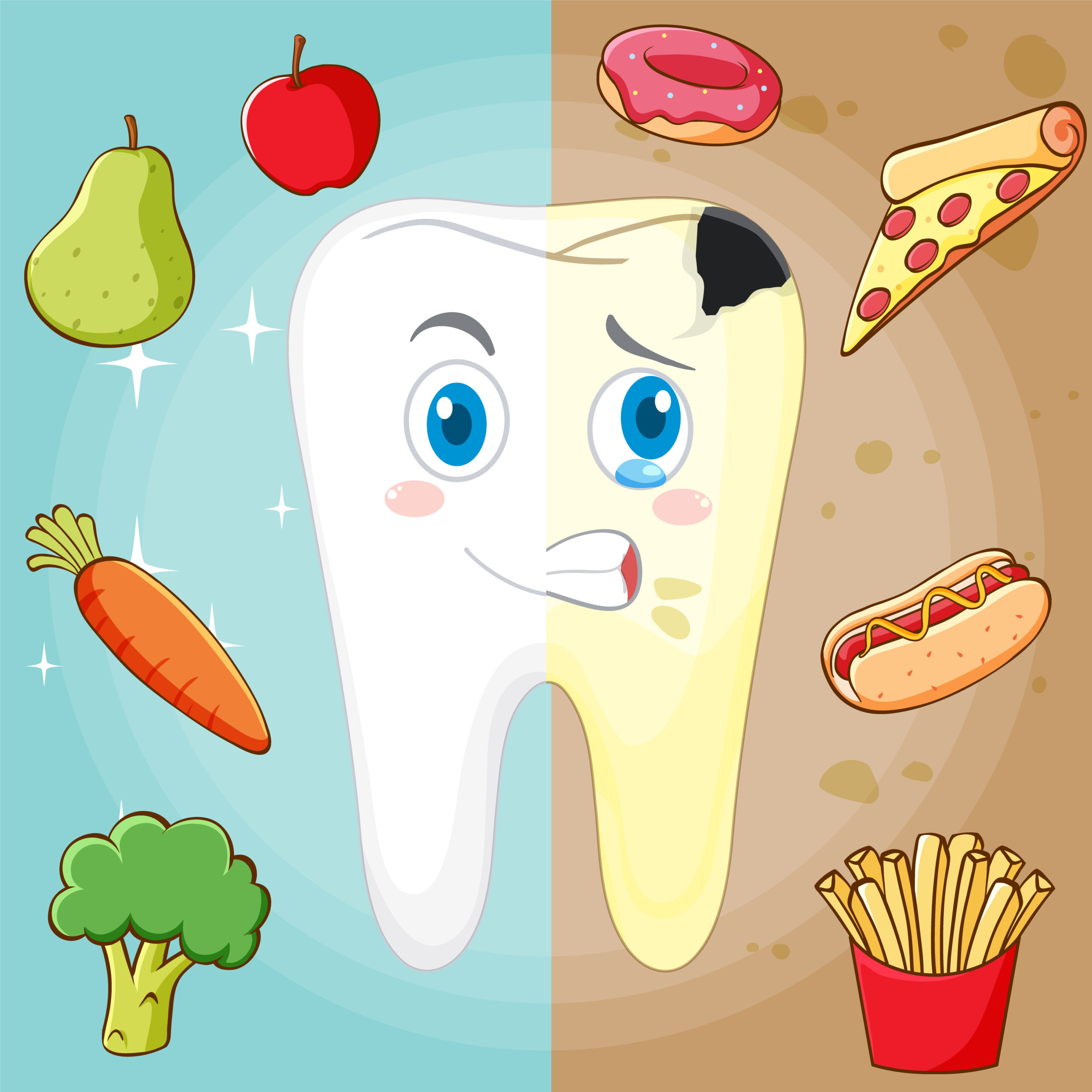 How does food affect your teeth?